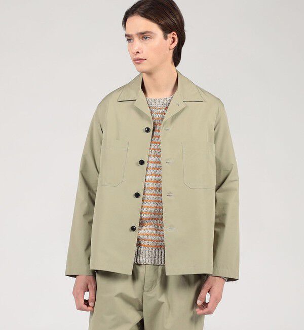 TOMORROWLAND MENS「スーピマコットン シャツブルゾン BORGHI」|ブルゾン・スタジャン|