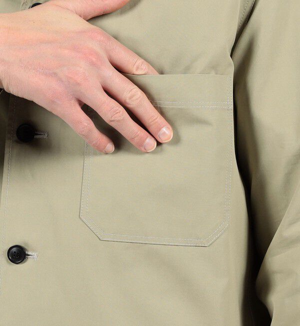 TOMORROWLAND MENS「スーピマコットン シャツブルゾン BORGHI」|ブルゾン・スタジャン|