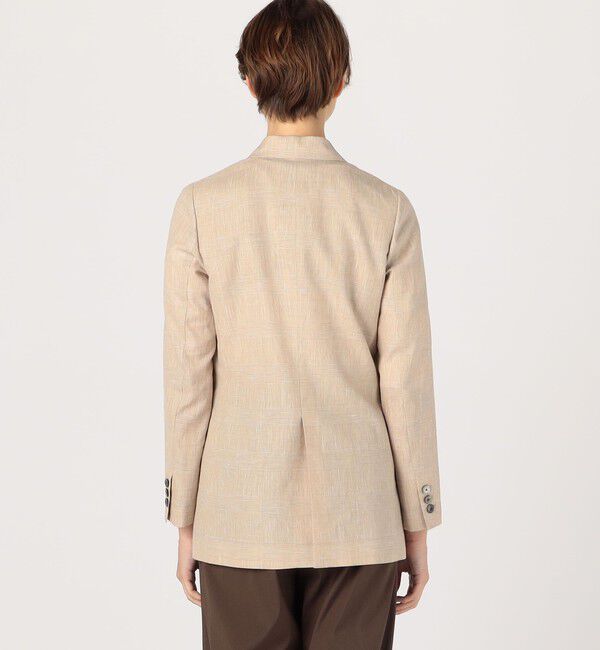 TOMORROWLAND collection「サマーグレンチェック ダブルブレストジャケット」|テーラードジャケット|