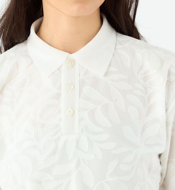 MACPHEE「ボタニカル ポロプルオーバー」|ポロシャツ|