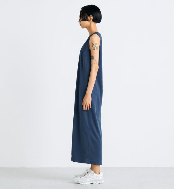 Edition「サテンダンボール ノースリーブ ワンピース」|ワンピース|