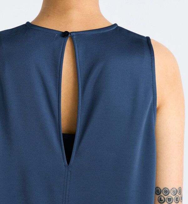 Edition「サテンダンボール ノースリーブ ワンピース」|ワンピース|