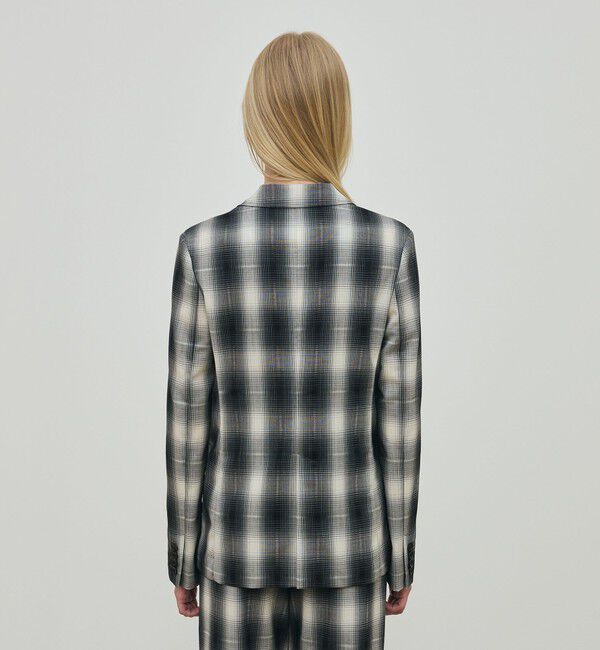 DES PRES「アキハ オンブレーチェック  シングルジャケット」|テーラードジャケット|