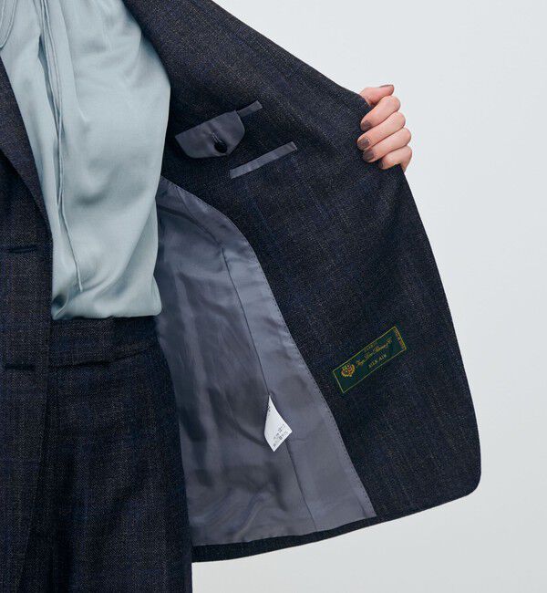 TOMORROWLAND collection「SILK AIR PANE シングル2Bジャケット」|テーラードジャケット|