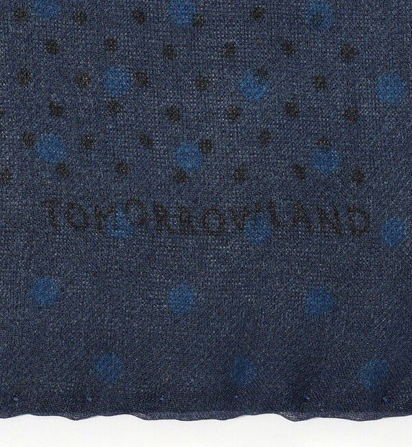 TOMORROWLAND GOODS「TOMORROWLAND ウール ドットプリントスカーフ」|バンダナ・スカーフ|