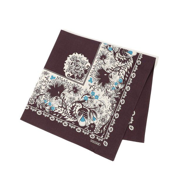 SOULEIADO「SOULEIADO コットンプリント バンダナ」|バンダナ・スカーフ|46 ブラウン系