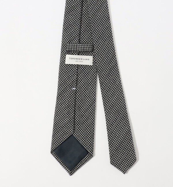 TOMORROWLAND GOODS「TOMORROWLAND ウールシルク ハウンドトゥース柄ネクタイ」|ネクタイ・蝶ネクタイ|