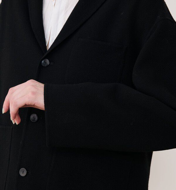 GALERIE VIE「ウールダブルクレープ スリーボタンジャケット」|テーラードジャケット|