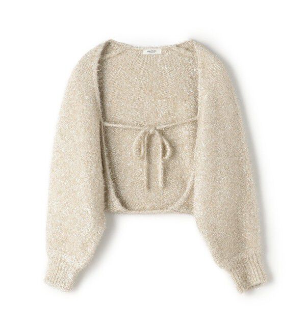 MACPHEE「ルレックスシェニール ボレロ」|ボレロ|91 ゴールド