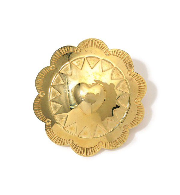 TOMORROWLAND GOODS「ADRAR Flower Heart ゴールド ブローチピン」|ブローチ・コサージュ|91 ゴールド