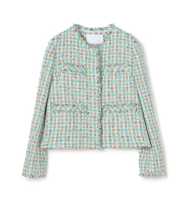 Ballsey「Sorbet クルーネックジャケット」|ノーカラージャケット|64 ミントグリーン