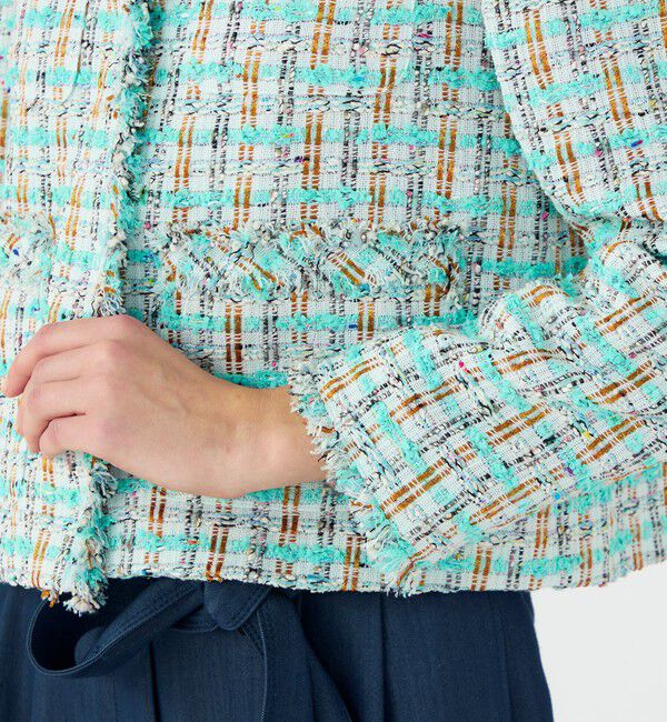 Ballsey「Sorbet クルーネックジャケット」|ノーカラージャケット|