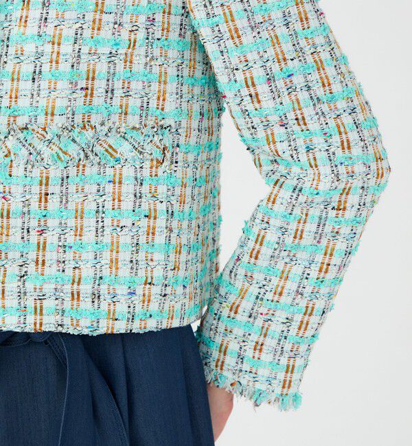 Ballsey「Sorbet クルーネックジャケット」|ノーカラージャケット|