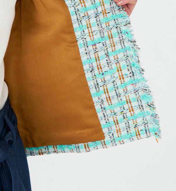 Ballsey「Sorbet クルーネックジャケット」|ノーカラージャケット|