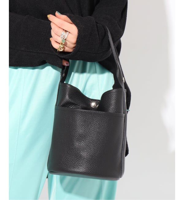  「【blancle/ ブランクレ】S.LETHER Onehandle tube bag」|ハンドバッグ|ブラック