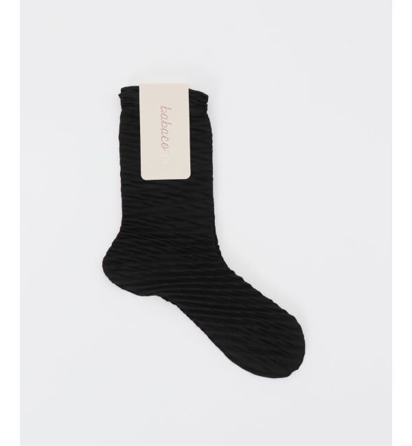  「Babaco CRUSHED SOCKS BA02-BN67HS：靴下」|ソックス|ブラック