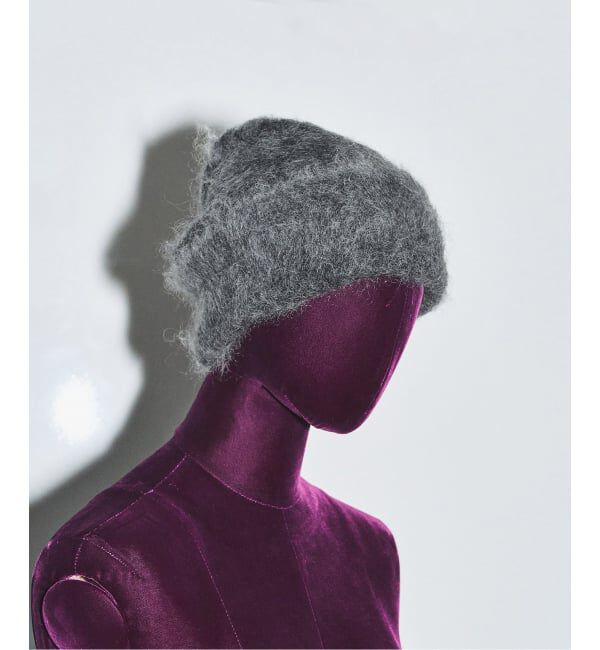  「SAYAKA DAVIS BRUSHED MOHAIR BEANIE TKT204-MK：ニットキャップ」|ニット帽|グレー