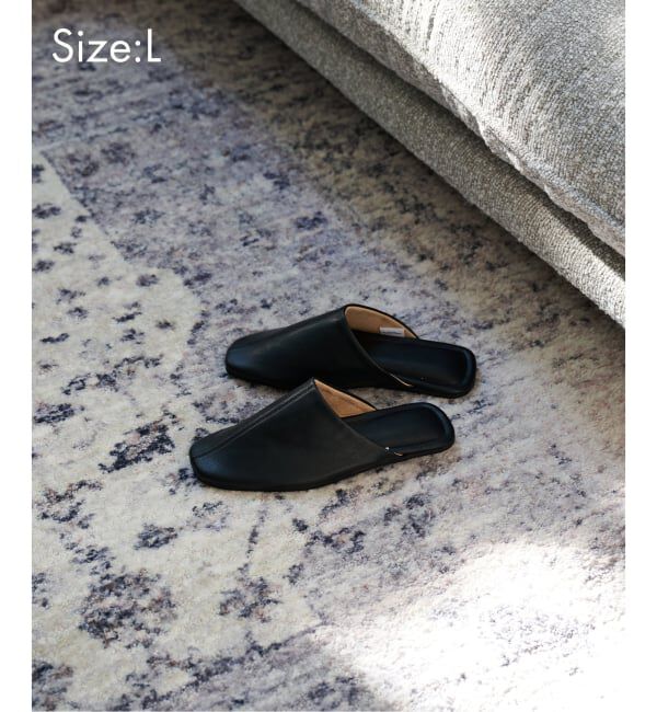 journal standard Furniture「JSF PLAIN SLIPPER L 2nd　スリッパ」|ルームシューズ|ブラック