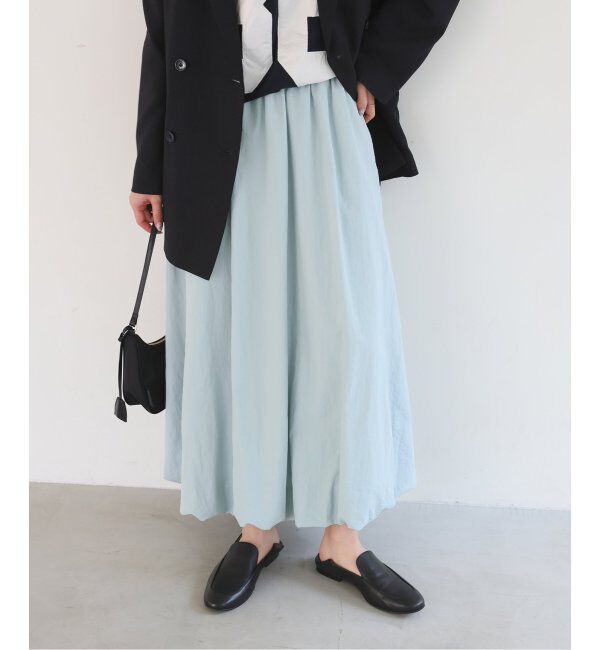 SLOBE IENA「バルーンイージースカート」|スカート|サックスブルー