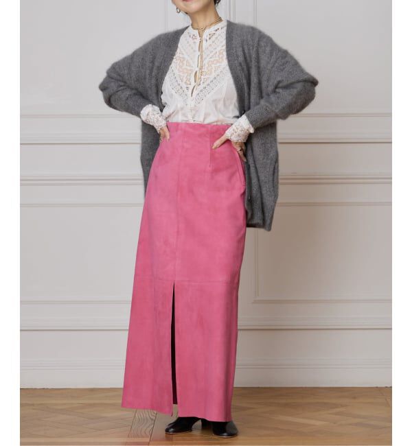 IENA LA BOUCLE「IENA LA BOUCLE ゴートスエードタイトスカート」|スカート|