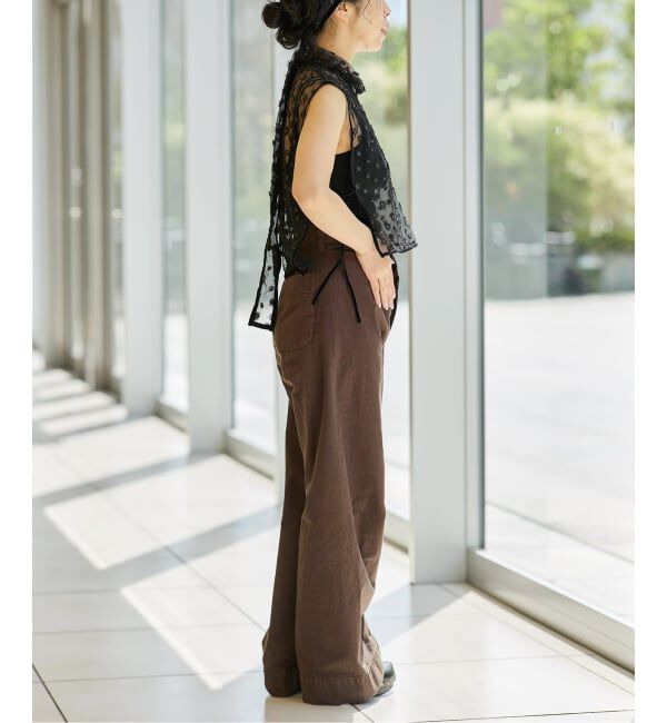 IENA LA BOUCLE「IENA LA BOUCLE フラワーモチーフチュールベスト」|シャツ・ブラウス|