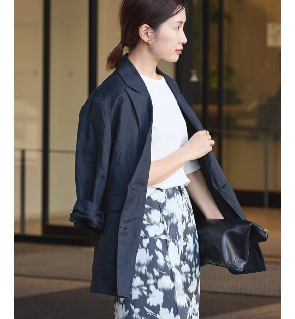 IENA「《追加2》コットンフライスハーフスリーブプルオーバー」|Tシャツ・カットソー|