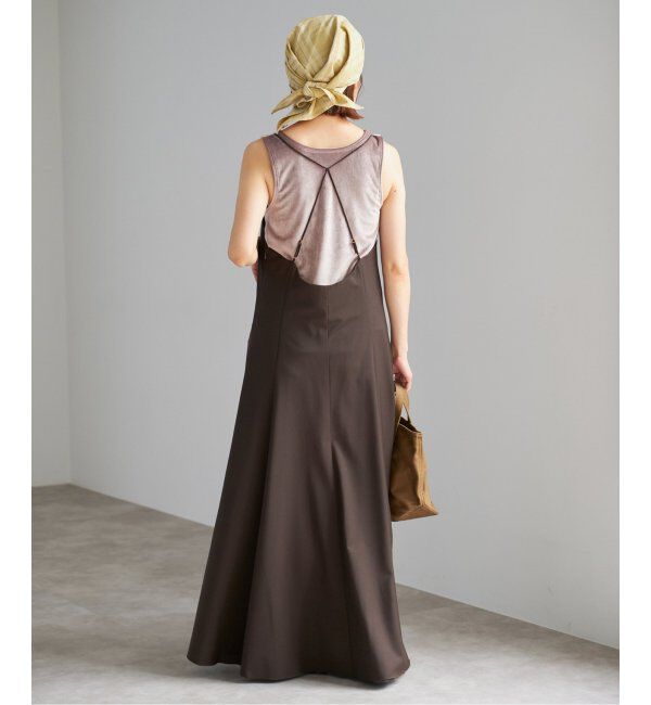 IENA「トロピカルWOOL キャミソールワンピース」|ワンピース|