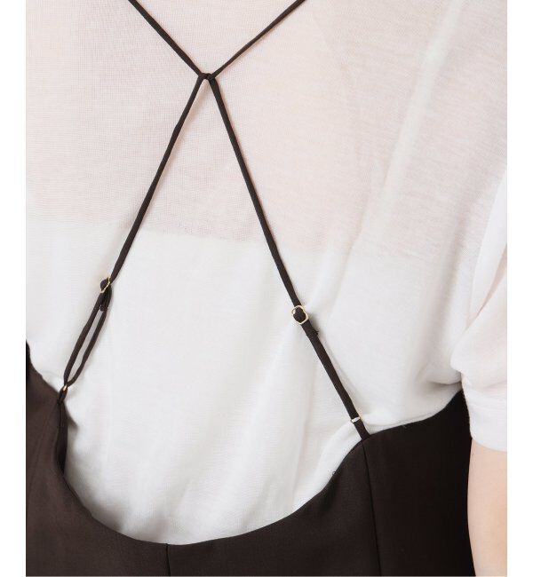 IENA「トロピカルWOOL キャミソールワンピース」|ワンピース|