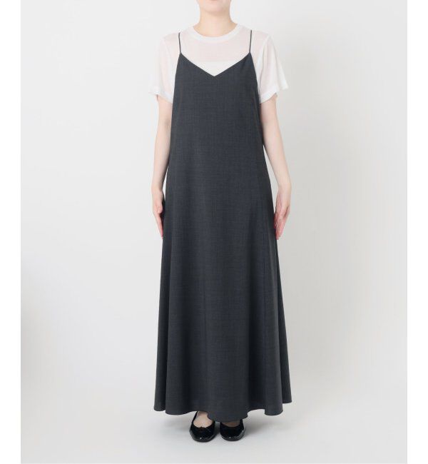 IENA「トロピカルWOOL キャミソールワンピース」|ワンピース|