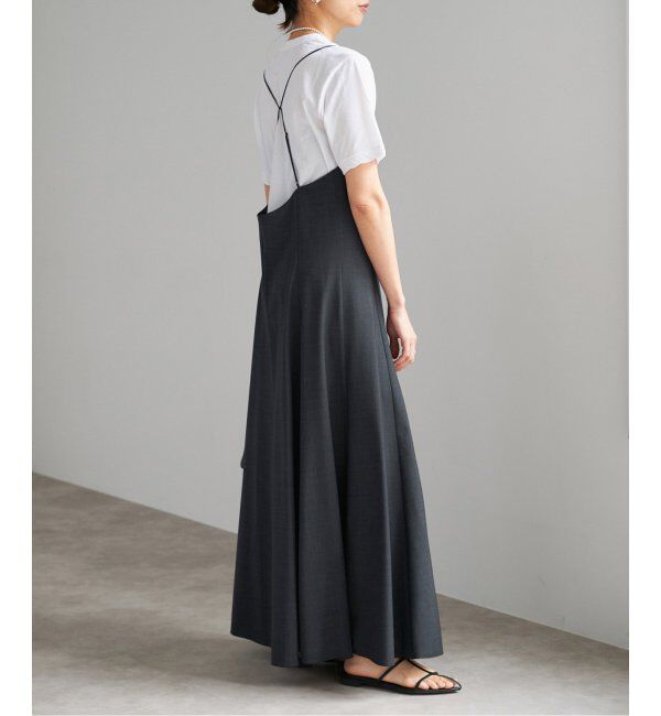 IENA「トロピカルWOOL キャミソールワンピース」|ワンピース|