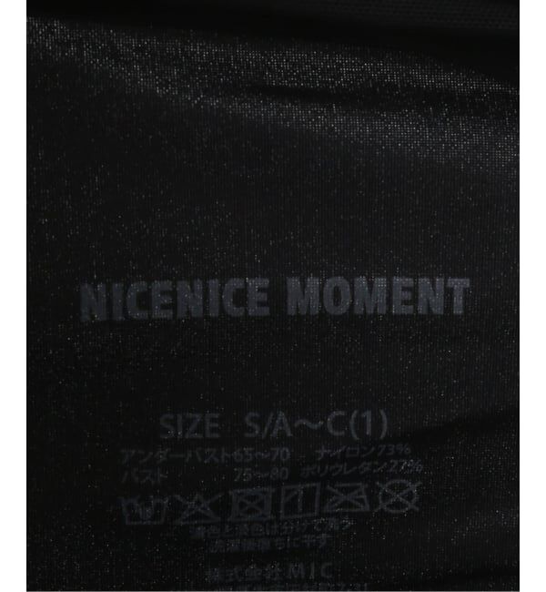 IENA LA BOUCLE「NICENICE MOMENT/ナイスナイスモーメント DETACHABLE STRAP TUBEトップ N3-25A- 024」|その他|