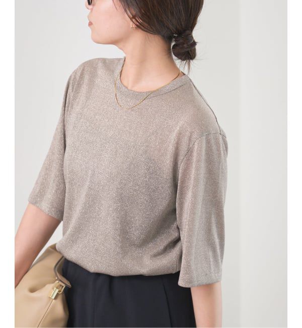 IENA「《追加》ラメ Tシャツ」|Tシャツ・カットソー|