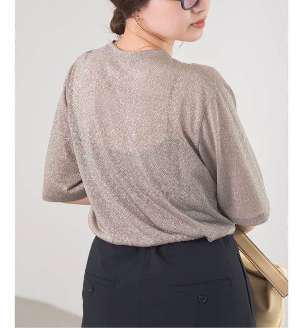 IENA「《追加》ラメ Tシャツ」|Tシャツ・カットソー|