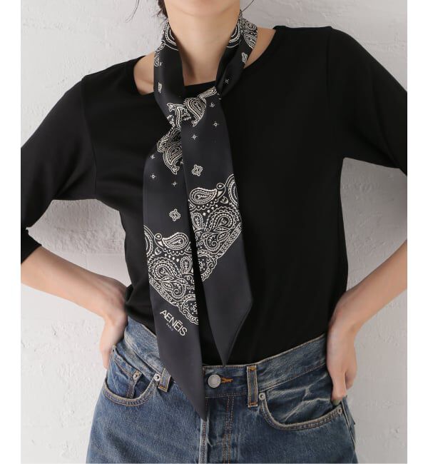 SLOBE IENA「AENEIS/エネス シルクバンダナ MINIMAL BANBANA」|バンダナ・スカーフ|