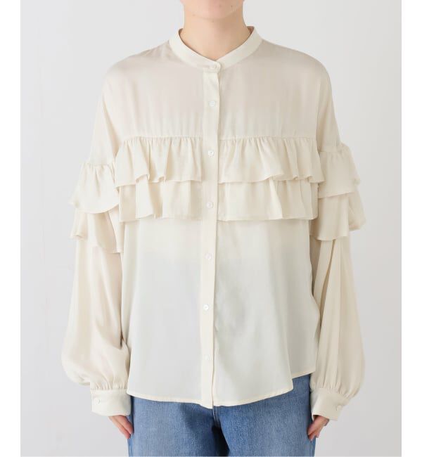 SLOBE IENA「ダブルフリルブラウス」|シャツ・ブラウス|