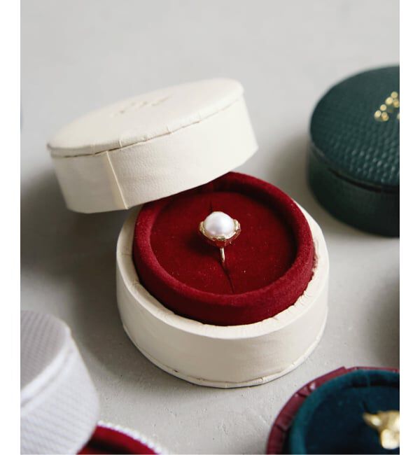 IENA「GIGI/ジジ 別注 PEARL SQUARE RING EX」|リング|