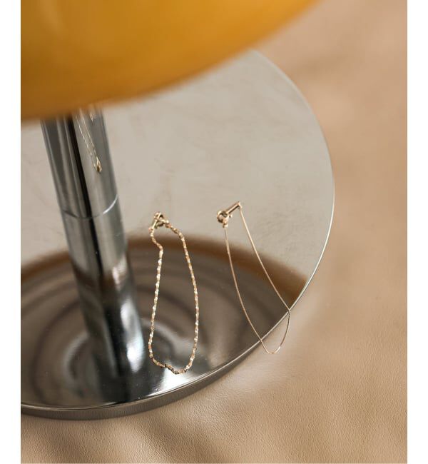 SLOBE IENA「《WEB限定/追加2》SLOBE エクレアチェーンブレスレット K10」|ブレスレット・バングル|