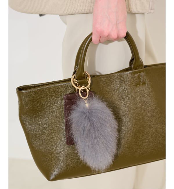 SLOBE IENA「SLOBE ファーチャーム」|キーケース|