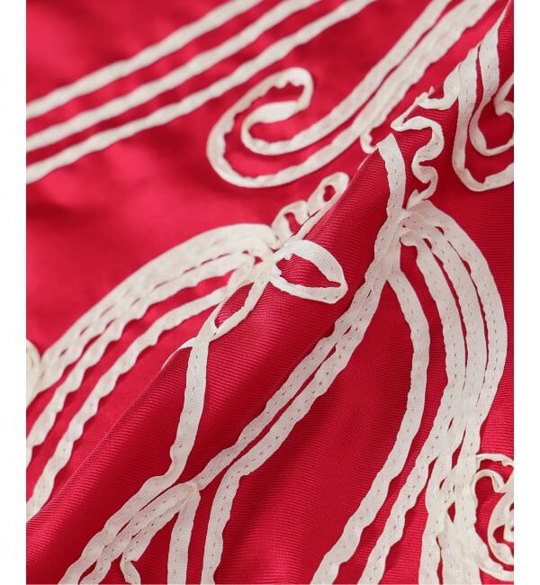 VERMEIL par iena「《WEB限定》ASAUCE MELER アソースメレ テープエンブロイダリースカーフ」|バンダナ・スカーフ|