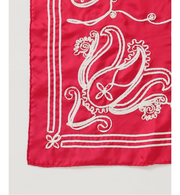 VERMEIL par iena「《WEB限定》ASAUCE MELER アソースメレ テープエンブロイダリースカーフ」|バンダナ・スカーフ|