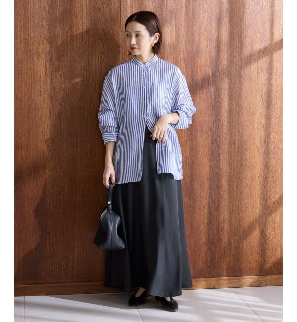 IENA「《予約》キュプラサテンフレアスカート」|スカート|