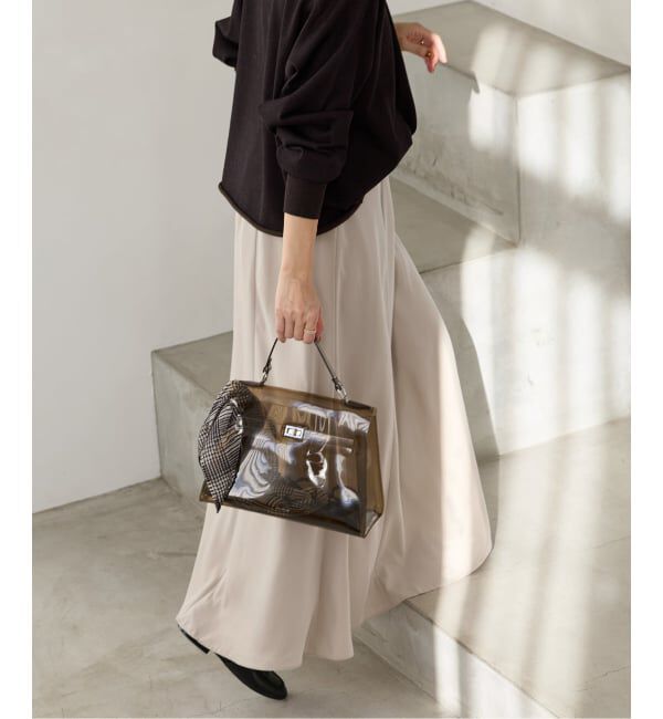 IENA「《予約》キュプラサテンフレアスカート」|スカート|