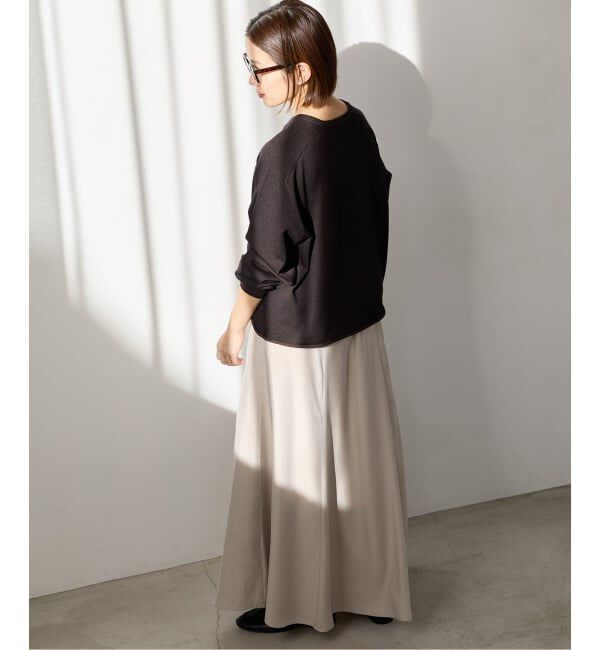 IENA「《予約》キュプラサテンフレアスカート」|スカート|