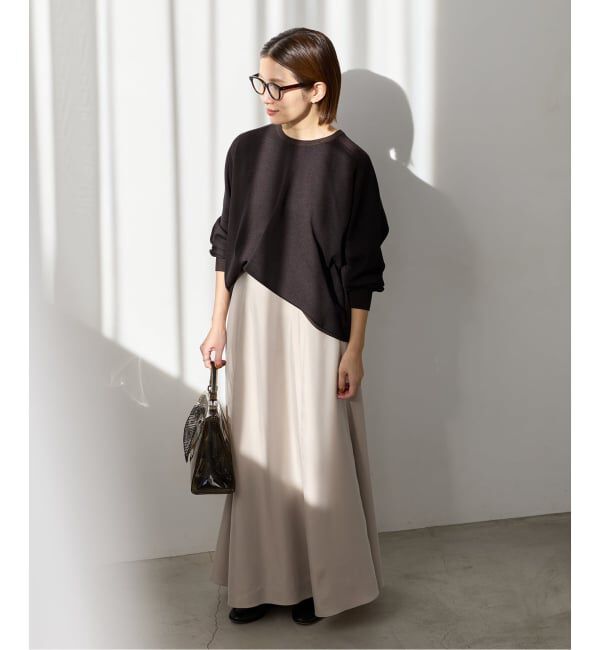 IENA「《予約》キュプラサテンフレアスカート」|スカート|