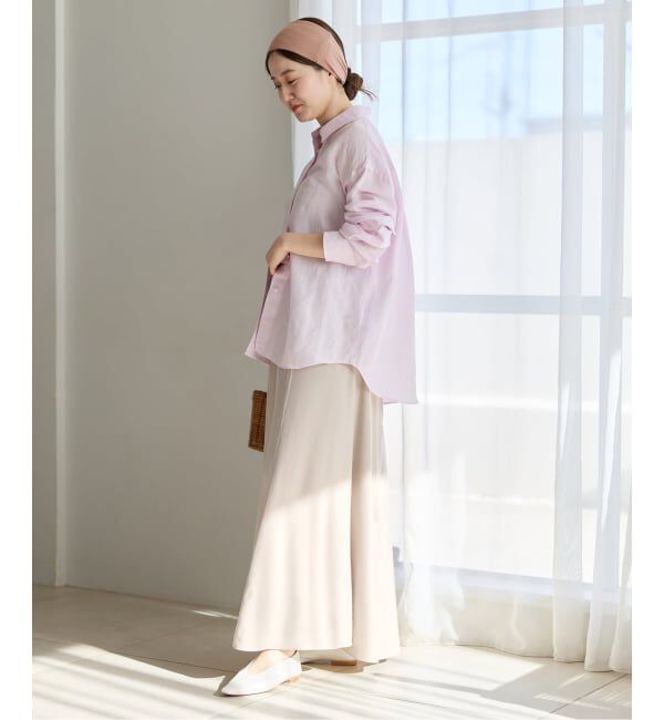 IENA「《予約》キュプラサテンフレアスカート」|スカート|