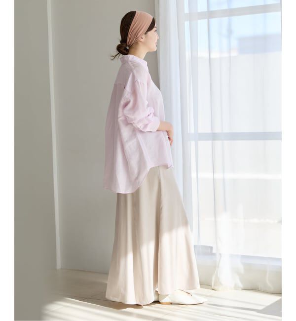 IENA「《予約》キュプラサテンフレアスカート」|スカート|