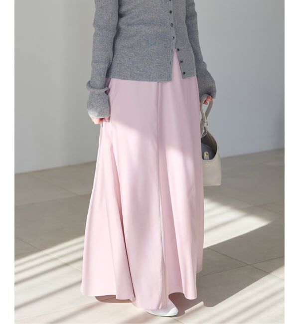 IENA「《予約》キュプラサテンフレアスカート」|スカート|