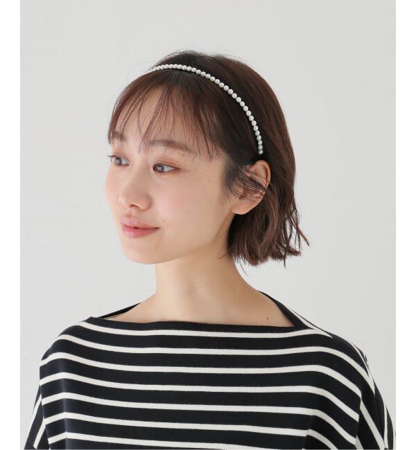 IENA「SCHO/ショー PEARL HAIRBAND ヘアバンド FW23-HB-TOUT-PRL」|その他|