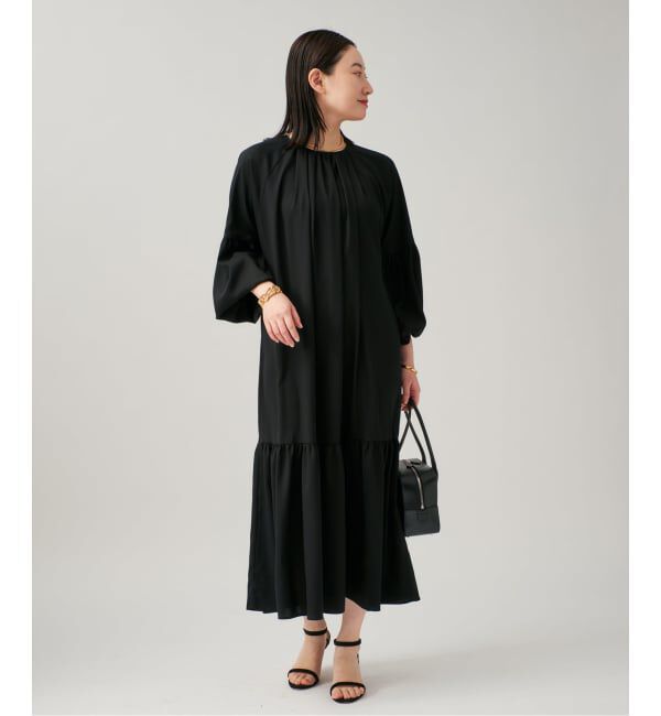 VERMEIL par iena「《予約》バルーンスリーブロングドレス」|ワンピース|