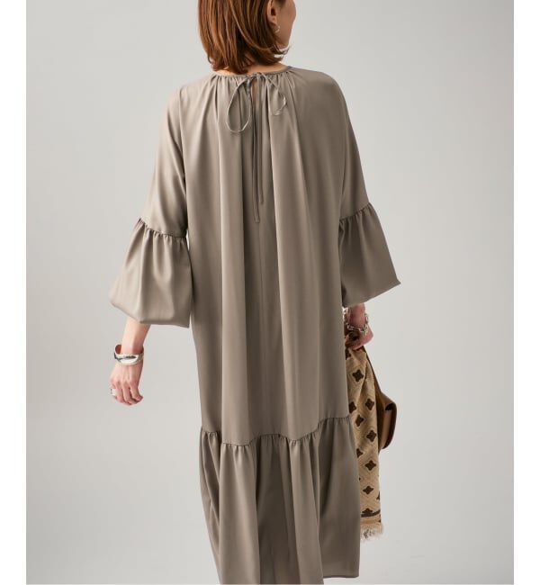 VERMEIL par iena「《予約》バルーンスリーブロングドレス」|ワンピース|